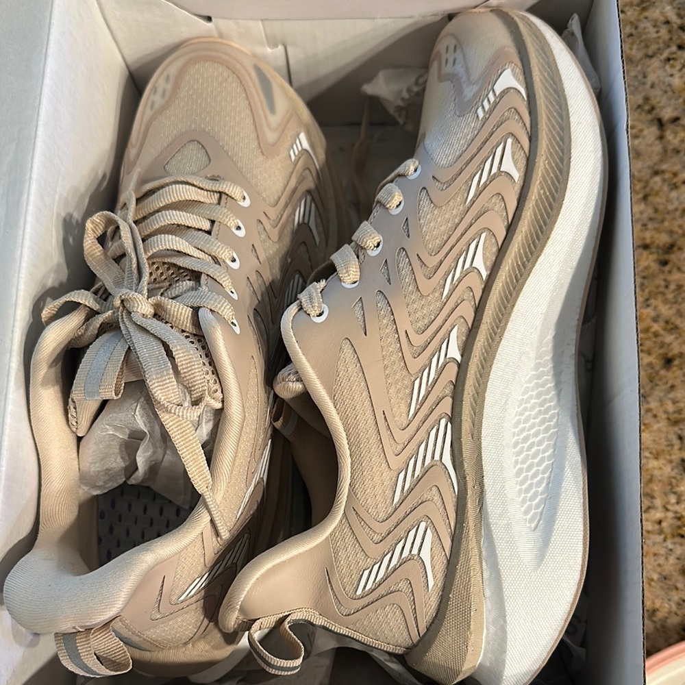 Beige Women's Athletic Sneakers